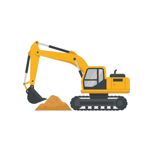 Escavadeira em Construção